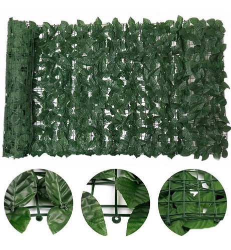 Imagem 2 de 8 de Muro Vegetal Jardim Vertical Verde 2x1 Decoracao Cerca Casa