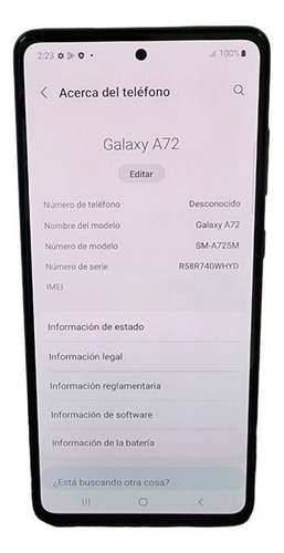 Imagen 4 de 6 de Teléfono Samsung Galaxy A 72
