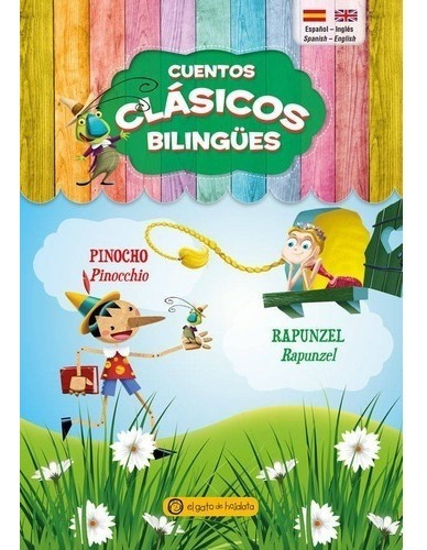 Libro Pinocho / Rapunzel De Cuentos Clasicos Bilingues