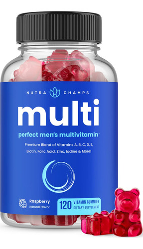 Nutrachamps Multivitaminas Hombres Gomitas 120 Unidades