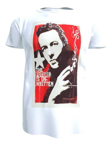 Polera Joe Strummer, The Clash, Poliester Tacto Algodon