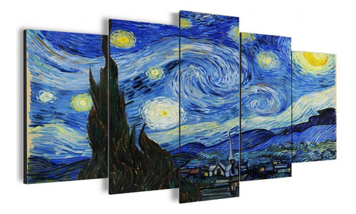 Quadro Decorativo Mosaico Moderno Noite Estrelas Arte Hd