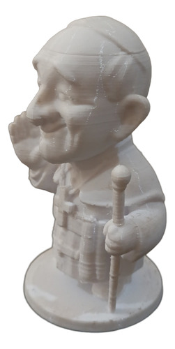 Estatua Papá Francisco 2025 - 3d Style Original Blanco