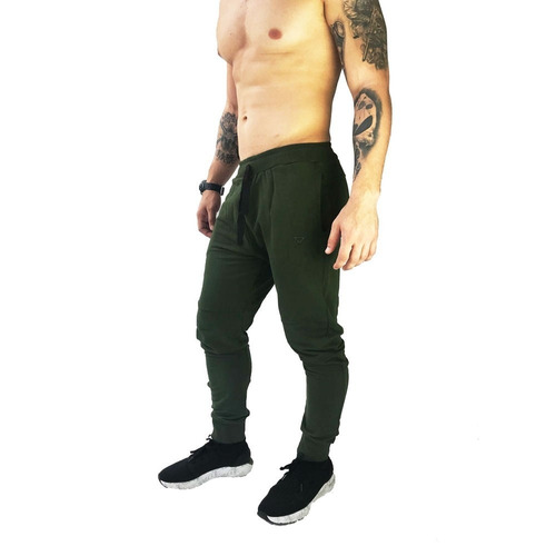 Calça Moletom Jogger Verde Militar Brohood