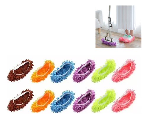 12 Fundas De Pantuflas Multiusos Para Fregar El Suelo
