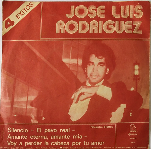 Vinilo Ep De José Luis Rodríguez Pavo Real (s26