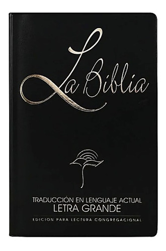 Biblia Tla Lenguaje Actual  Vinil Negro - Letra Grande