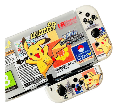 Nintendo Switch Oled Protector Pokémon Pikachu Joy Con Niños