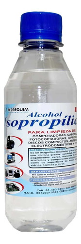 Alcohol Isopropílico 99% De Concentración 250ml Ferrequim