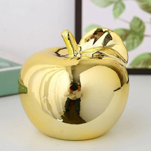 Sh Escultura Frutas Figuras Cerámica L Dorado