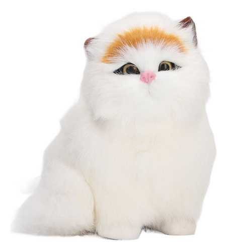 Figura De Gato De Simulación, Estatua De Piel Sintética, Div