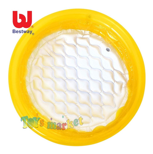 Pileta 3 Anillos Con Piso Inflable Pelotero Bebe Bestway