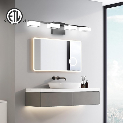 Lámpara Led Moderna Para Baño Sobre Espejo Con Luz Acrílica