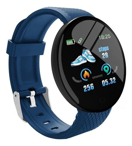 Reloj Bluetooth Smart Watch Para Deportes Lee Whats Face Color De La Caja Azul Marino