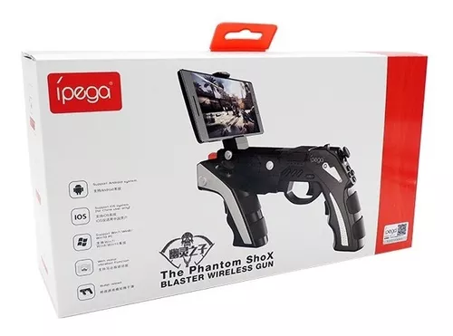 Controle Gamepad Gun Phantom Shox Bluetooth em Formato de Arma para Jogos  de Tiro para Celular Ipega PG-9057 Original