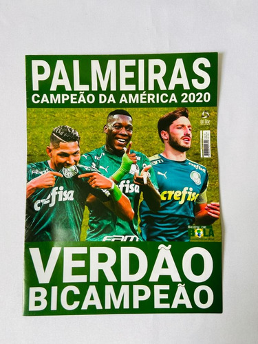 Revista Pôster Palmeiras Bi Campeão Libertadores 2020 Nº 6 (Usado)