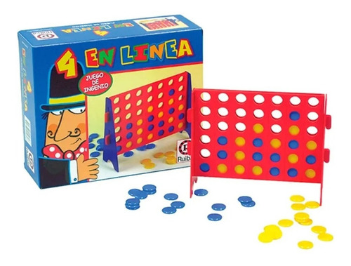 Imagen 1 de 4 de Juego De Mesa 4 En Linea Mini Juego De Estrategia Ruibal