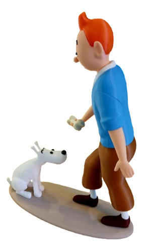 Tintin+milu 3d Multicolor.alto 26cm. Las Aventuras De Tintin