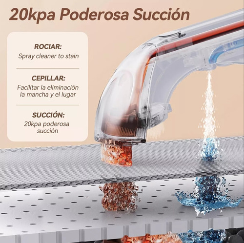 Aspiradora Lava Alfombra Tapicería De Inyección Succión 6in1