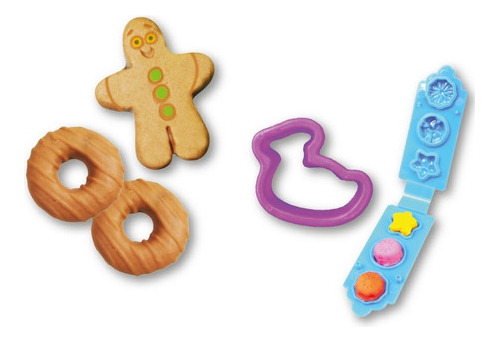 Juego De Masas Cookies Dale Forma A Tu Imaginación 6847 Color Marrón