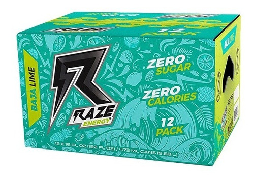 Imagen 1 de 1 de Raze Energy Caja 12 Unidades / Lemon Lime