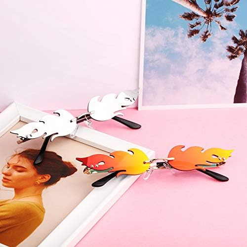 Lentes De Sol Con Diseño De Llama, 2 Piezas