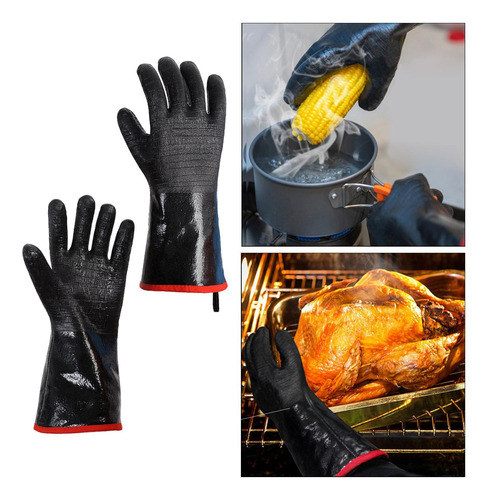 Guantes De Neopreno Para Barbacoa, 18 Pulgadas De Espesor