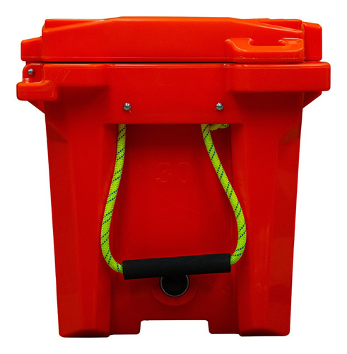 Hielera 28 Litros Universal Off Road Compatible 30qt Gris Color Naranja