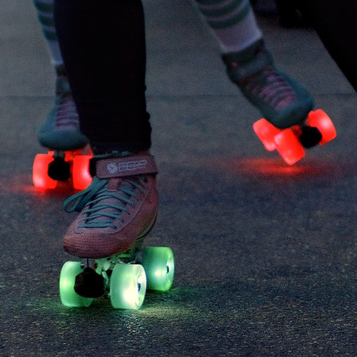 Patines Ruedas De Cuatro Ruedas Led Para Patines Patinaj