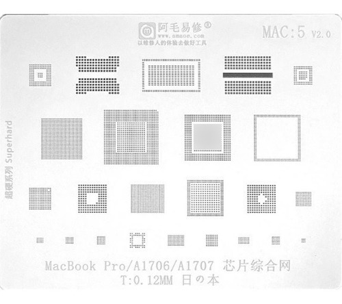 Stencil Reballing Para Mac Kit 9 Pzas