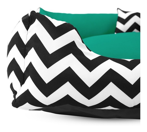 Kit Pet Cama Para Cachorro Gato 70x70 + Mantinha Pet Soft Cor Chevorn Cancun