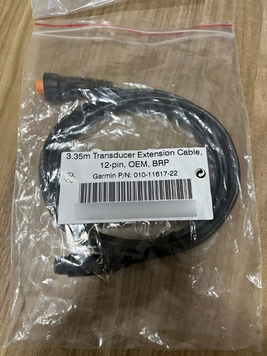 Adaptador Para Transducer Garmin 4pinos Para 12pinos 3,35mts Cor Preto