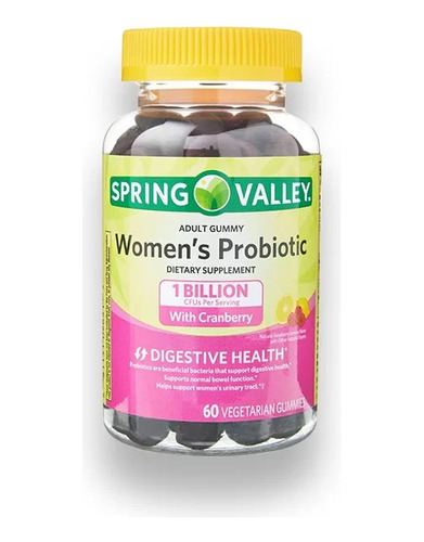 Spring Valley Women Probiotic Probiotico 1billion 60 Gomitas