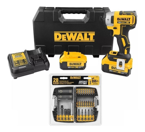 Atornillador De Impacto 20v Dcf887m2-b2 + Set Dw2149g Dewalt