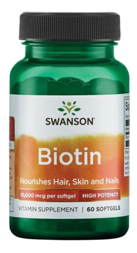 Biotina Swanson 10.000mcg Uña Piel Pelo Maxpotencia (pack 2)