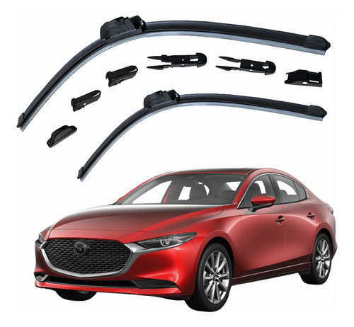 Par Plumas Limpiaparabrisas Brx Mazda 3 Sedán 2022