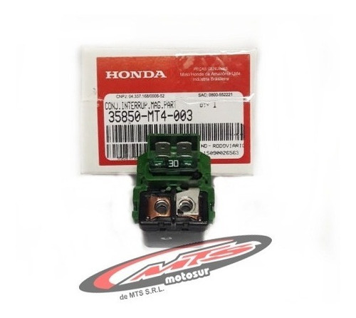 Relay Chanchita Arranque Honda Shadow Nt 700 Cb 500 Moto Sur