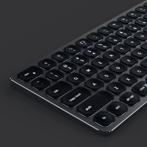 Teclado Satechi Slim Backlite Bluetooth Qwerty Negro