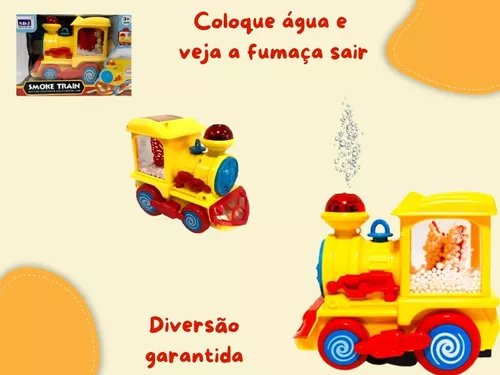Brinquedo Carrinho Trem Thomas Solta Fumaça Com Som Luz E Floquinhos de  Neve Giratório - TOYS - Trem de Brinquedo - Magazine Luiza