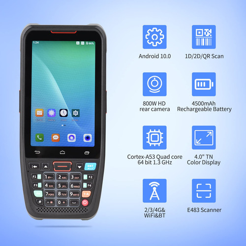 Hosioe 1d/2d/qr Barcode Pos Terminal Android 10.0 Pda