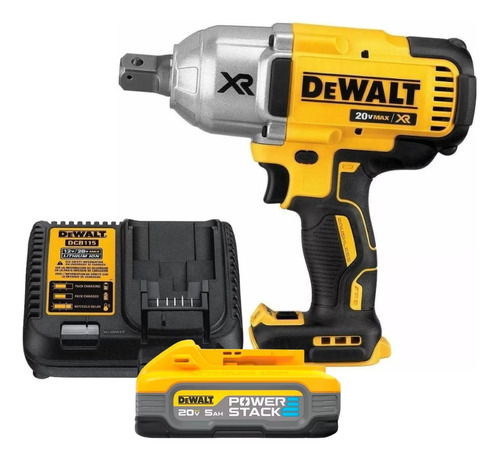 Chave De Impacto Dewalt Bateria 5ah Powerstack Dcf897 Bivolt