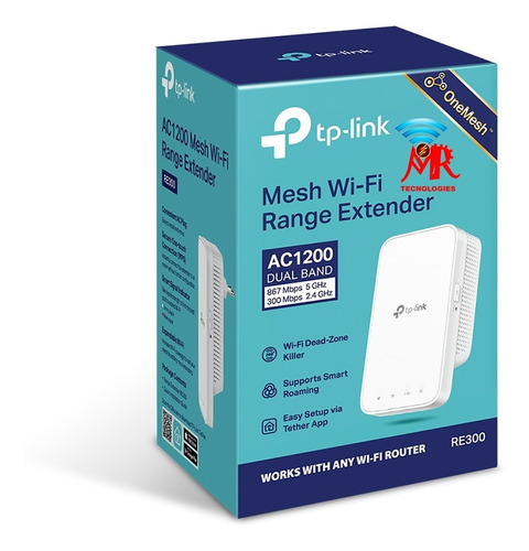  Extensor De Cobertura Wi-fi Dual Banda Re300 Tp-link Ac1200