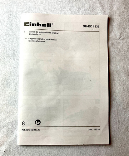 Motosierra Eléctrica Einhell Gh-ec 1835 En Excelente Estado Rojo (Usado)