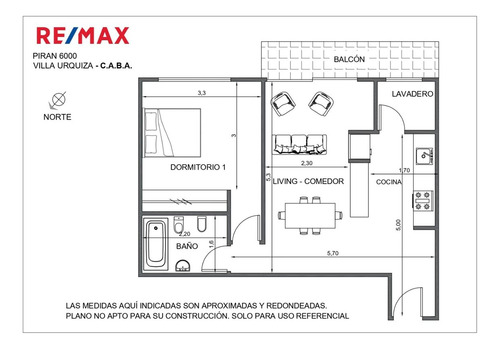 Departamento Venta V. Urquiza 2 Ambientes Cochera