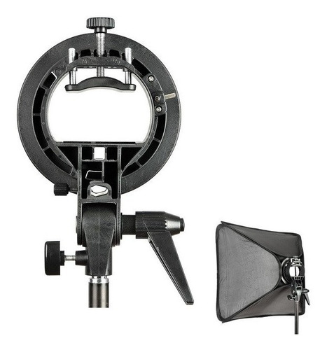 Suporte Flash Bowens S-type Softbox Beauty Dish Snoot Tripé