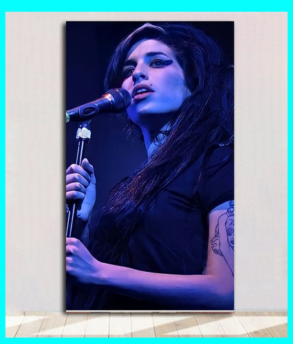 Cuadro Decorativo Amy Winehouse  Textura