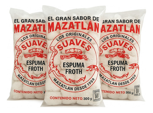 Bombones Malvaviscos Suaves Coco Mazatlán Pack 10 Originales