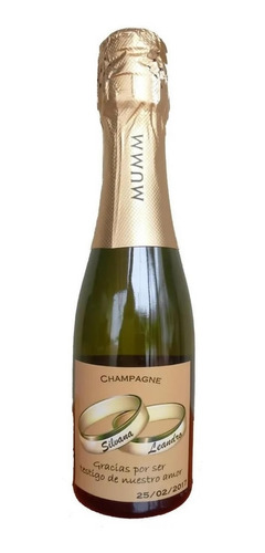 Souvenir Champagne Mumm  Personalizado 30 Unid Envio Gratis