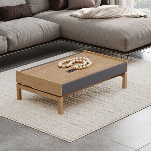 Mesa De Centro Em Madeira Maciça Barcelona Wt