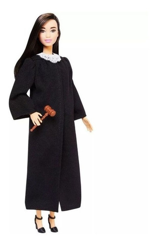 Imagem 2 de 8 de Barbie Juíza Direito Profissões Cabelo Preto Mattel Ms
